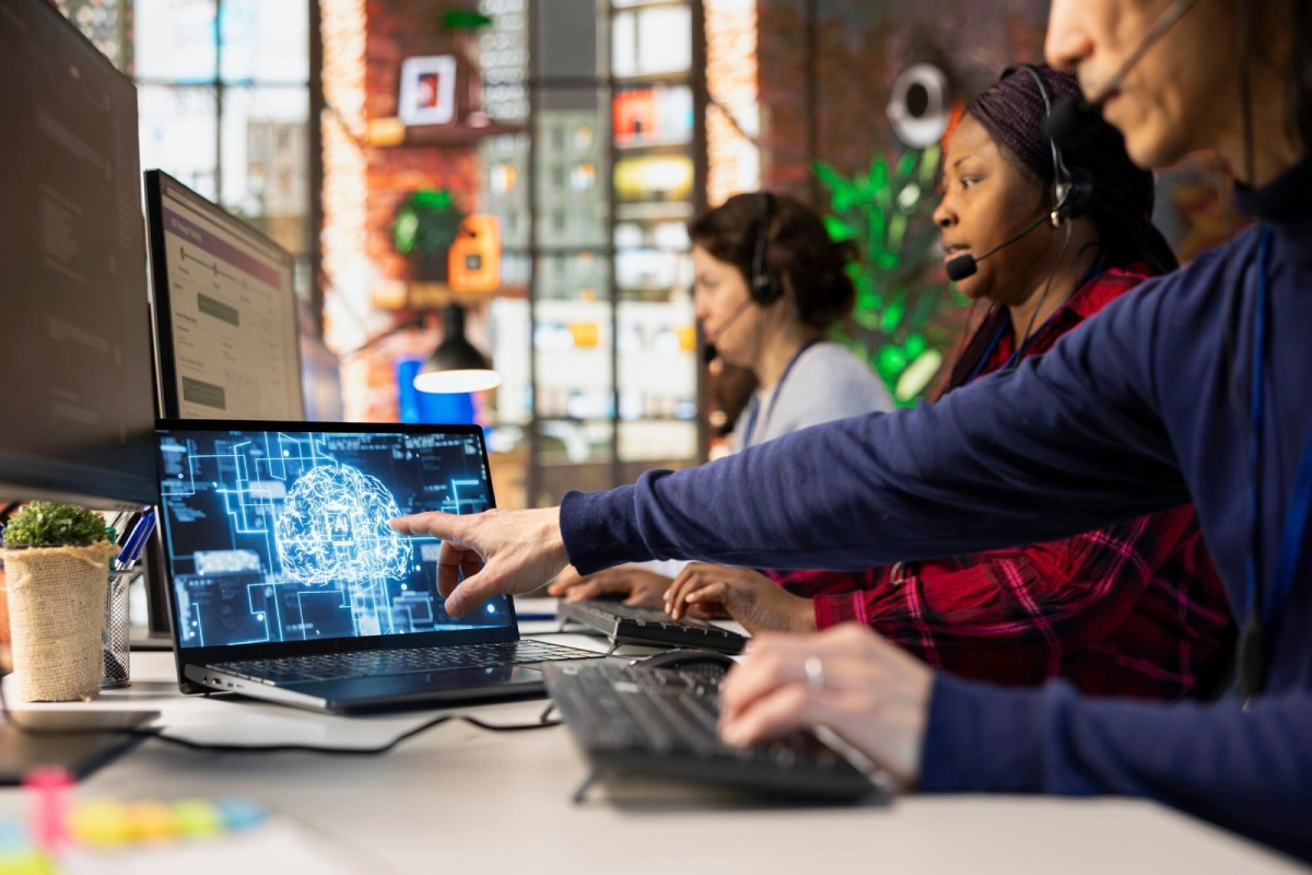 call-center-employee-using-ai-chatbot-office-desk_482257-125103